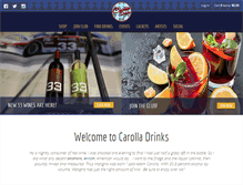 Tablet Screenshot of carolladrinks.com